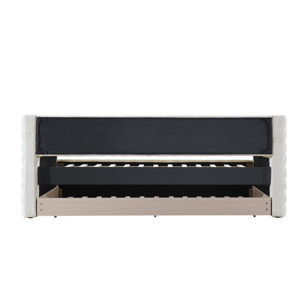 Alarion Upholstered Daybed With Trundle - Twin | AllModern